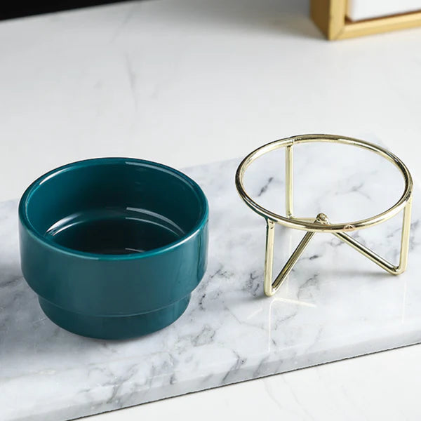 Fourwalls Artificial Succulent Plant in a Ceramic Pot with stand