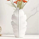 Load image into Gallery viewer, Vases Simple Leaf Shape Ceramic Vase