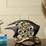Load image into Gallery viewer, Black & Golden Fish Showpiece
