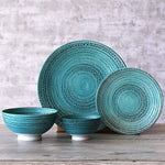 Load image into Gallery viewer, Scuba Turquoise Porcelain Dinner Set 25 PCS