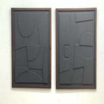 Load image into Gallery viewer, ABSTRACT WALL ART GREY (SET OF 2)