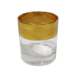Load image into Gallery viewer, Additions Home Hand Crafted Gold Decorated Glasses (Set Of 6)