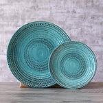 Load image into Gallery viewer, Scuba Turquoise Porcelain Dinner Set 25 PCS