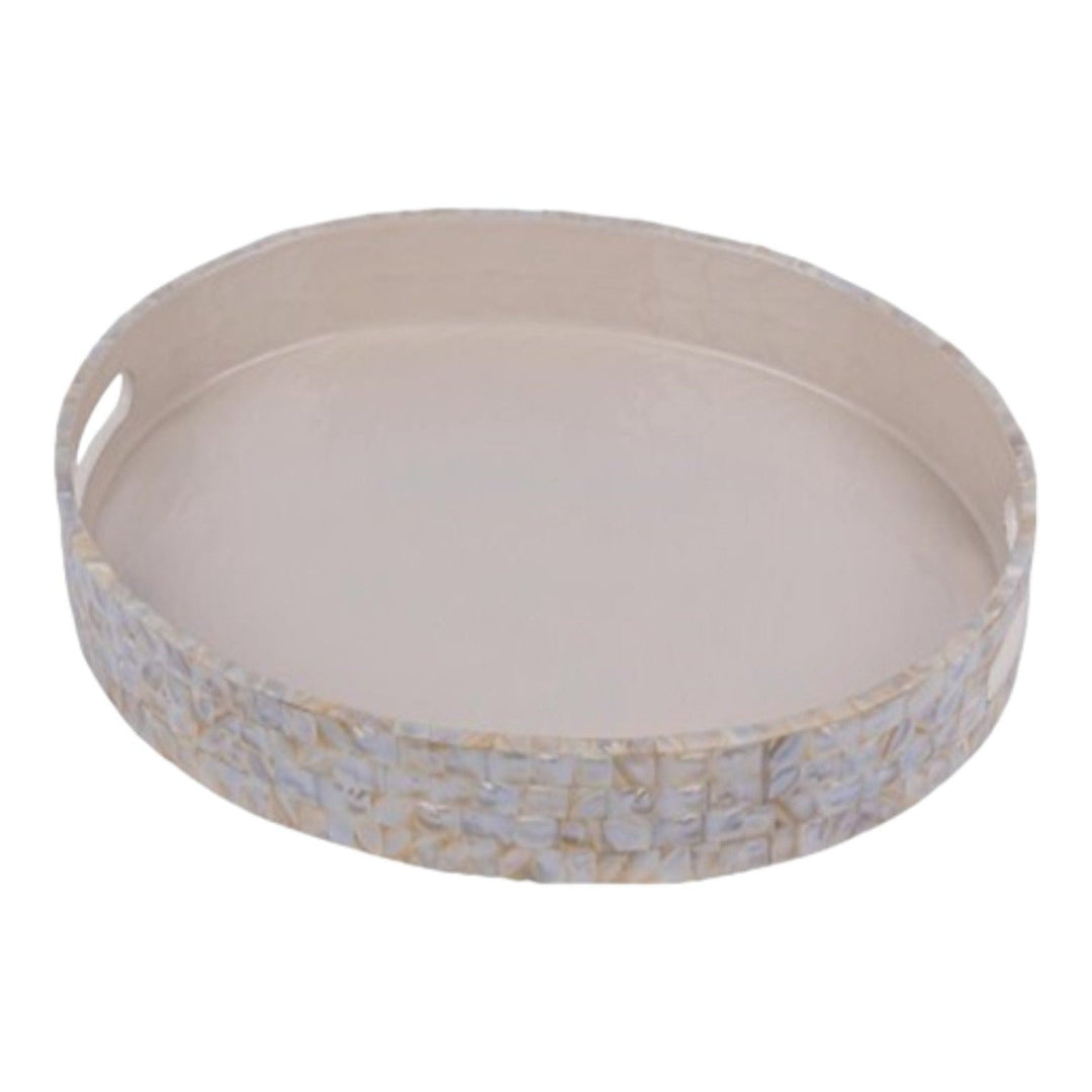 Mother of Pearl Round Tray