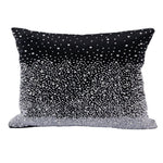 Load image into Gallery viewer, Black White Pearl Beaded Pillow Cover