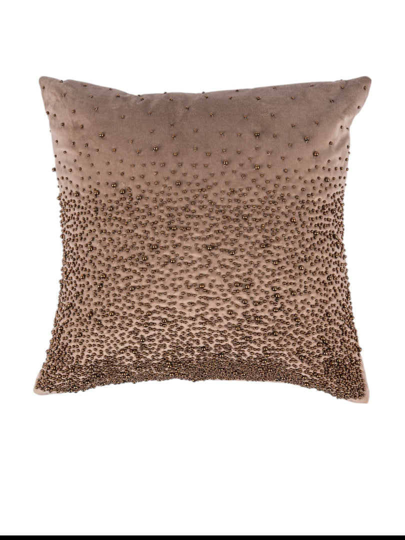 Golden Pearl Beaded Pillow Cove