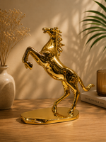 Load image into Gallery viewer, Luxury Gold Rearing Horse Sculpture – Premium Metallic Decorative Showpiece | Modern Tabletop Décor