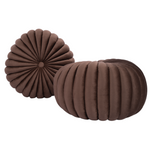 Load image into Gallery viewer, Round Decorative Pillow Brown (Set of 2)