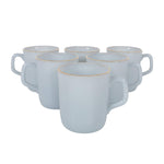 Load image into Gallery viewer, Contrast Rim Detail Pastel Glossy Mug (Set Of 6)