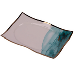 Load image into Gallery viewer, Monet Rectangular Platter in Teal
