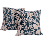 Load image into Gallery viewer, Floral Hue Cushion Cover Green  (Set Of Two)