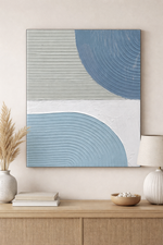 Load image into Gallery viewer, RATIOS Abstract Textured Wall Art – Modern Curves
