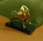 Load image into Gallery viewer, RA Golden Bull Sculpture