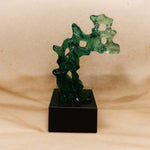 Load image into Gallery viewer, RA Emerald Art Glass Sculpture