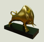 Load image into Gallery viewer, RA Golden Bull Sculpture