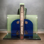 Load image into Gallery viewer, RA Transparent Glass Bookend (S/2)