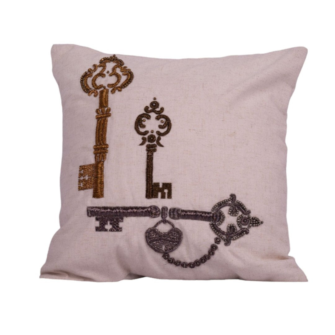 Antique Brass Pillow Cover