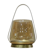 Load image into Gallery viewer, Amber Glass Lantern Table Lamp – Modern Luxury Decor Light