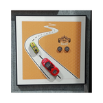 Load image into Gallery viewer, Ratios Racer Road 3D Kids Wall Frame