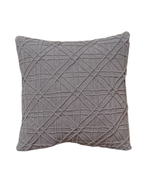 Load image into Gallery viewer, đ€ Taupe Geometric Textured Cushion Cover