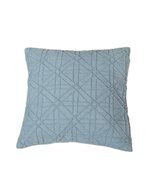 Load image into Gallery viewer, Textured Mist Blue Geometric Cushion Cover