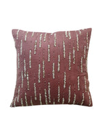 Load image into Gallery viewer, Maroon Textured Cushion Cover with Abstract Line Pattern – Modern Sofa Accent