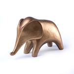 Load image into Gallery viewer, Minimal Golden Elephant Decor Showpiece