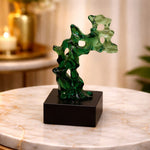 Load image into Gallery viewer, RA Emerald Art Glass Sculpture