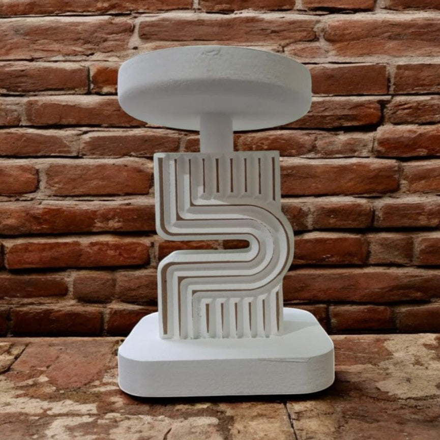 "Modern Geometric Accent Candle Holder