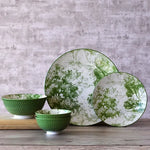 Load image into Gallery viewer, Toile de Jouy Green Porcelain Dinner Set 25 PCS