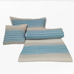 Load image into Gallery viewer, RA White & Blue  Stripe Bedcover