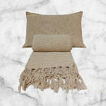 Load image into Gallery viewer, RA Serene Beige Bedcover