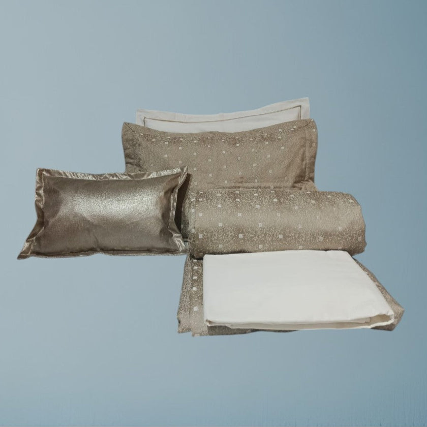 RA  Ivory Solid Bedcover