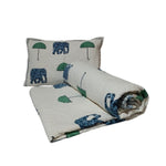 Load image into Gallery viewer, RA Elephant Design White Bedcover