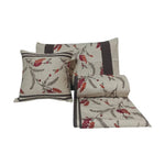 Load image into Gallery viewer, RA Cream Colour Floral Bedcover