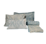 Load image into Gallery viewer, RA Blue Floral Bedcover