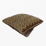 Load image into Gallery viewer, Brown & Gold Cushion Cover