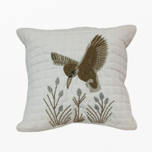 White Embroied Cushion Cover