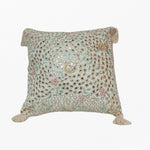 Load image into Gallery viewer, RA Mirror Work Embroidered Cream Cushion Cover
