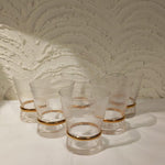 Load image into Gallery viewer, Crystal Ribbed Glass Drinking GLasees (Set Of 6)