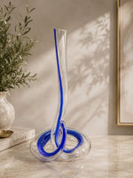 Load image into Gallery viewer, Infinity Loop Glass Decanter – Handcrafted Luxury Wine Decanter