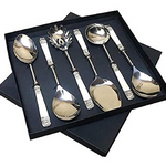 Load image into Gallery viewer, Maverics Designer Stainless Steel Serving Spoon Set