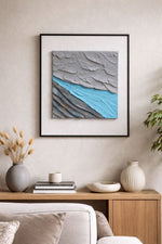 Load image into Gallery viewer, Ratios Textured Abstract Wall Art – Modern Home Aesthetic