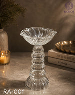Load image into Gallery viewer, Elegant Crystal Glass Pedestal Bowl – RA-001