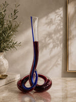 Load image into Gallery viewer, Infinity Loop Glass Decanter – Handcrafted Luxury Wine Decanter