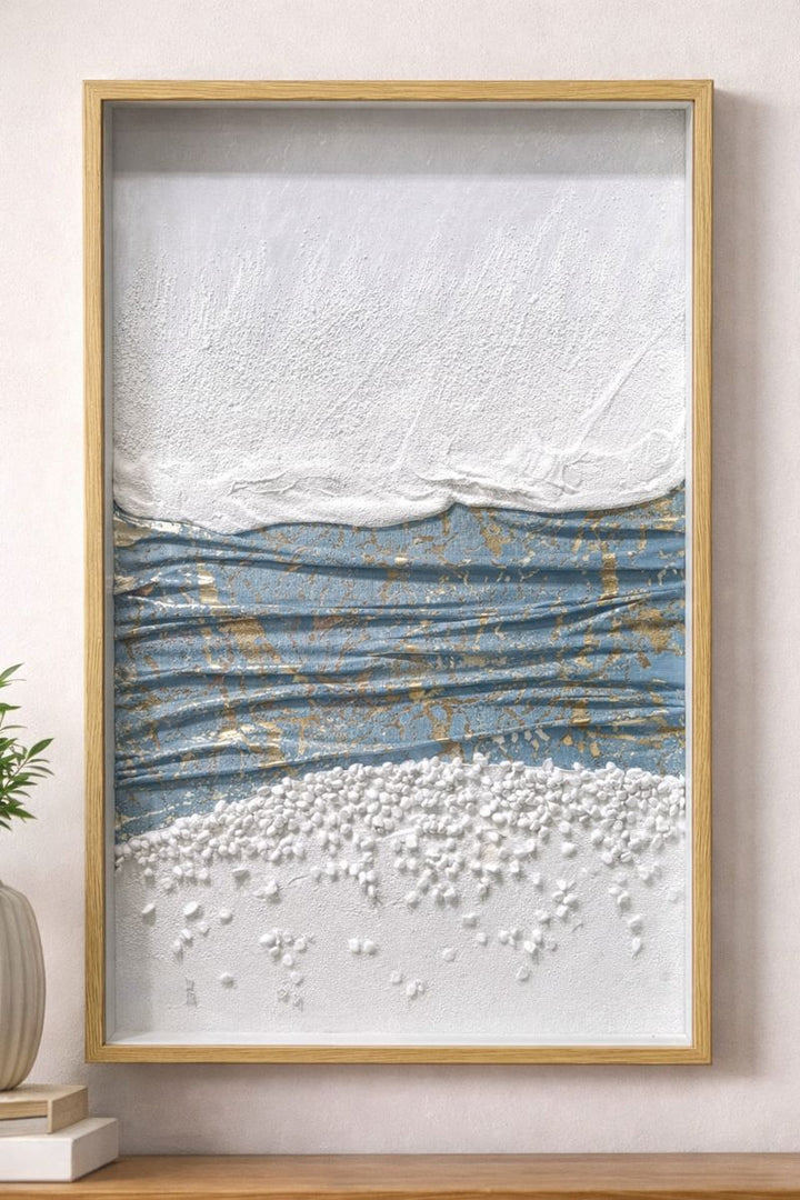 Ratios Textured Coastal Wave Wall Frame