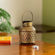 Floral Hand-Etched Tea Light Holder