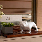 Load image into Gallery viewer, White Bulldog Sculpture
