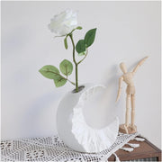 CAREG White Scandi Ceramic Vase