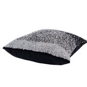 Black White Pearl Beaded Pillow Cover